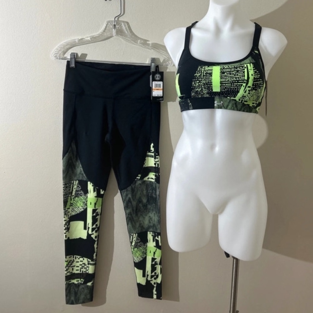 (NWT) Under Armour Women’s Gym Legging & Bra Set, Small
